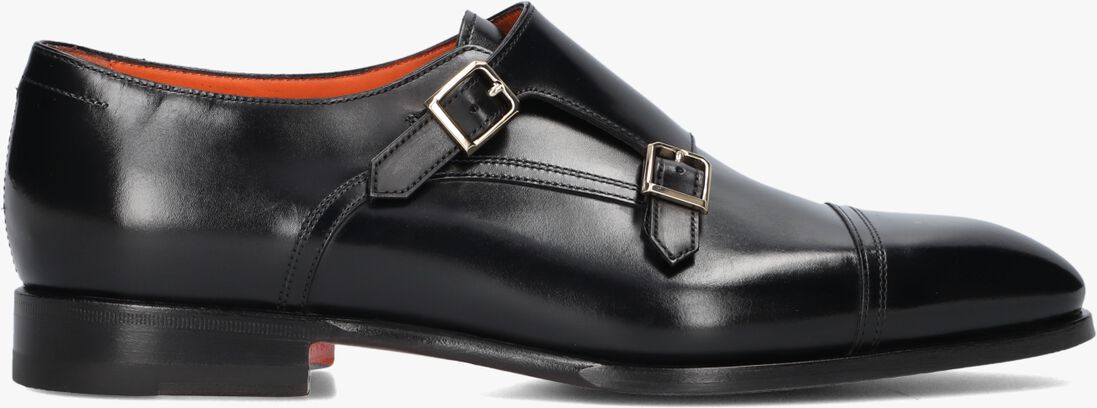 zwarte santoni instappers axel