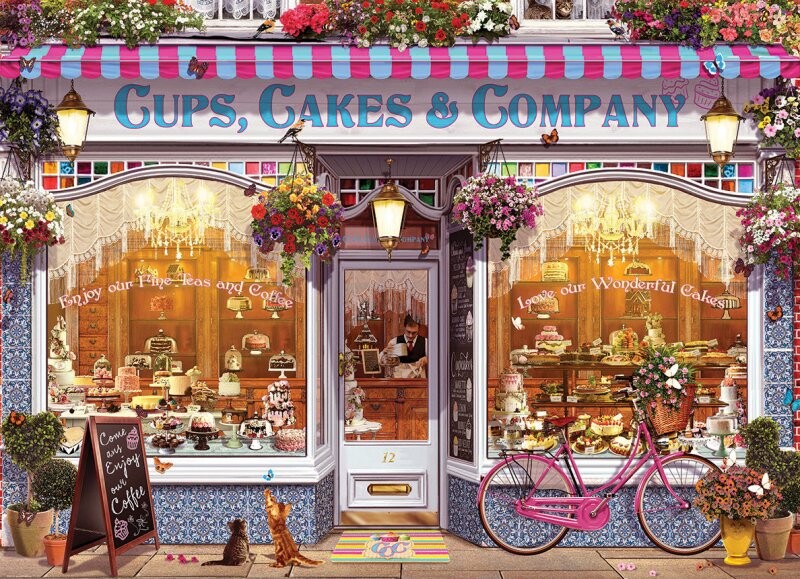 Puslespil Med 1000 Brikker - Cups, Cakes And Company
