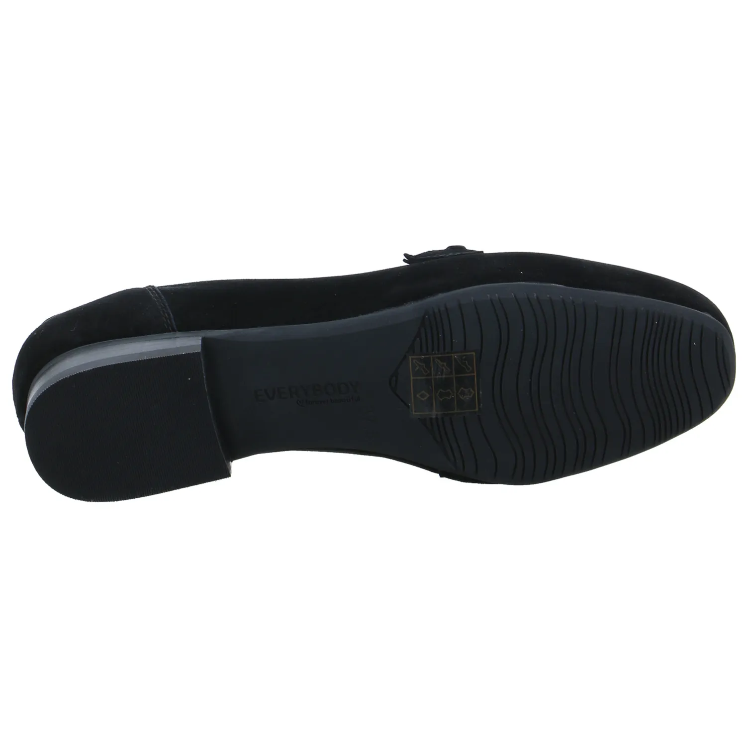EVERYBODY Slipper Schwarz Leder