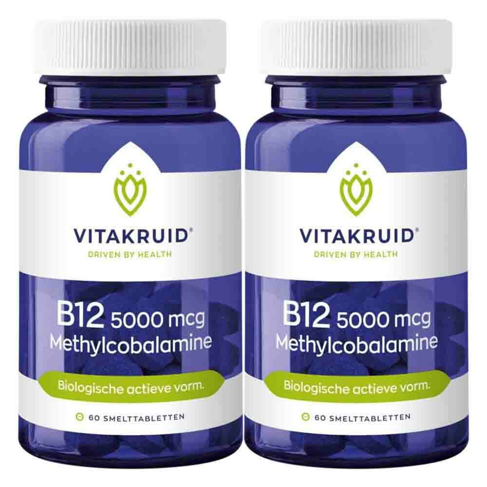 2x Vitakruid B12 Methylco 5000 Mcg 60 tabletten