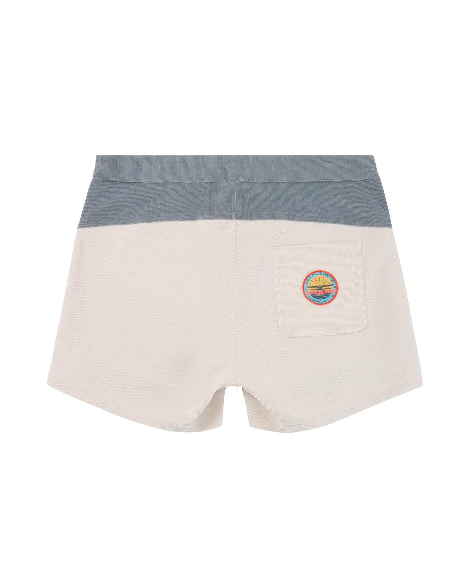 Amundsen 5Incher Cord Shorts Stormy Blue/Natural