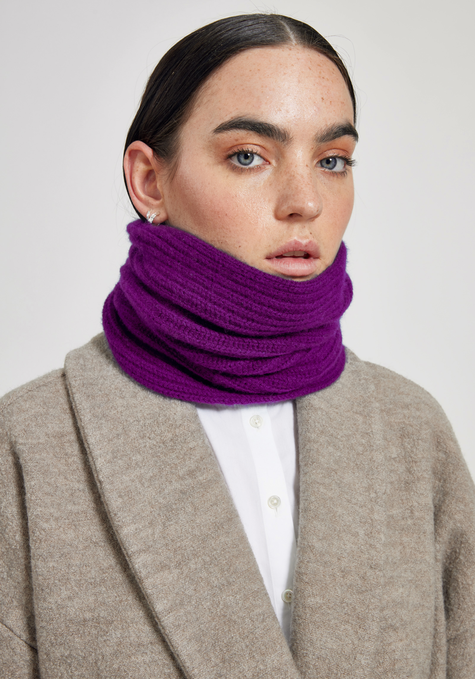 Maska Schal Cari Cashmere Collar Plum
