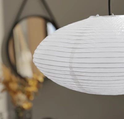 Riisi oval Lampeskærm 27 x 60 cm