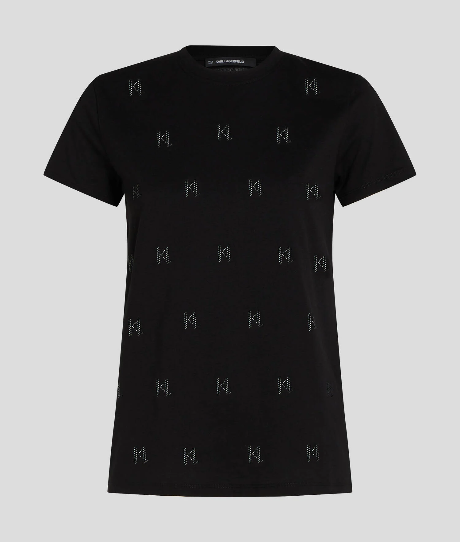 T-SHIRT AVEC STRASS KL MONOGRAM
