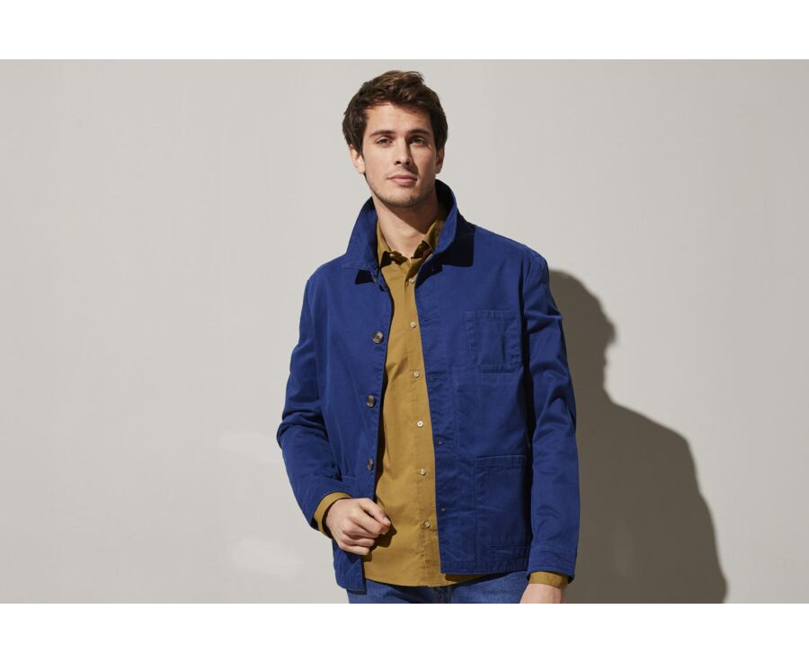 Veste coton homme Bleu indigo - FÉLICIEN