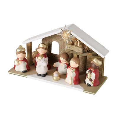 Crèche de Noël lumineuse