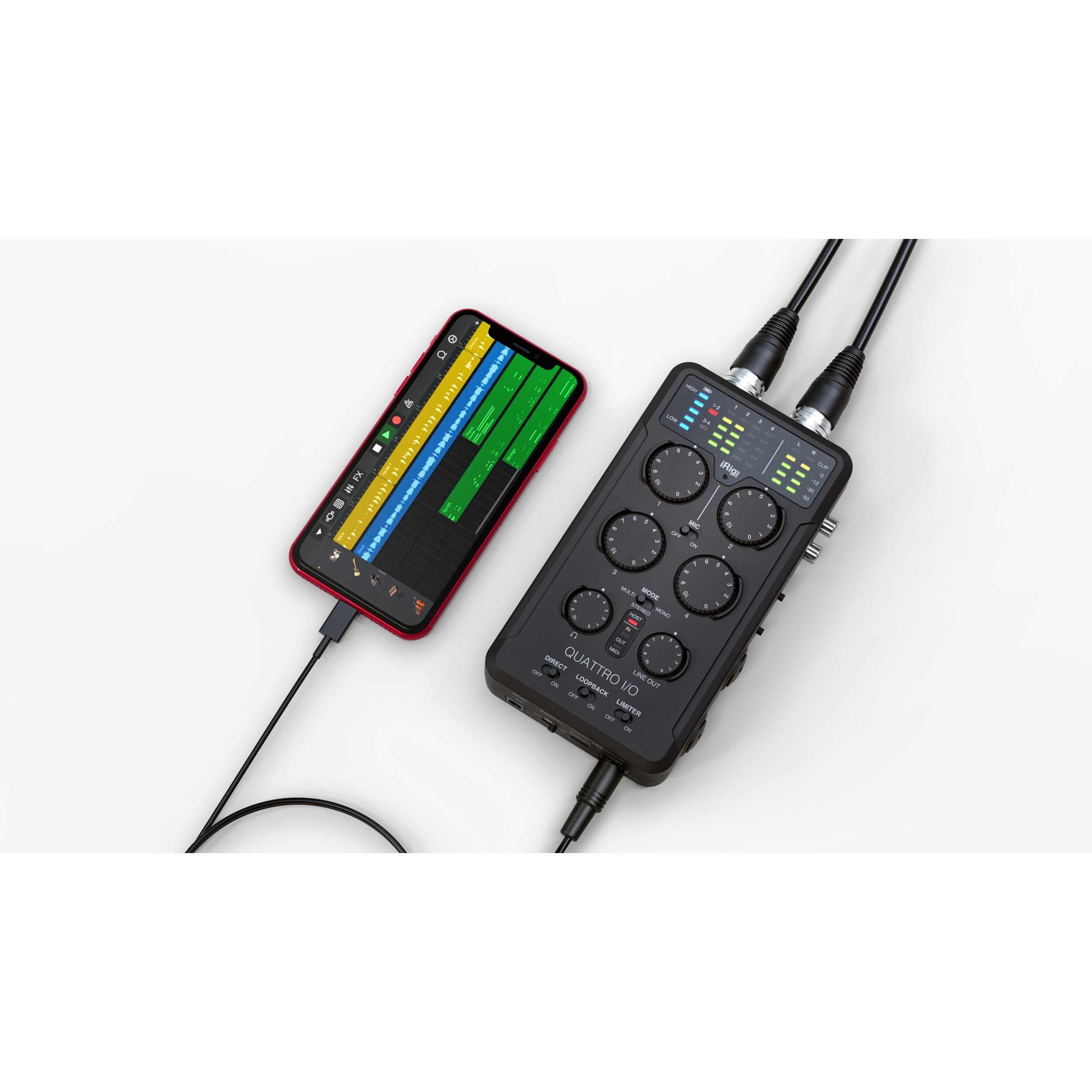 IK Multimedia iRig Pro Quattro I/O Deluxe audio en MIDI interface