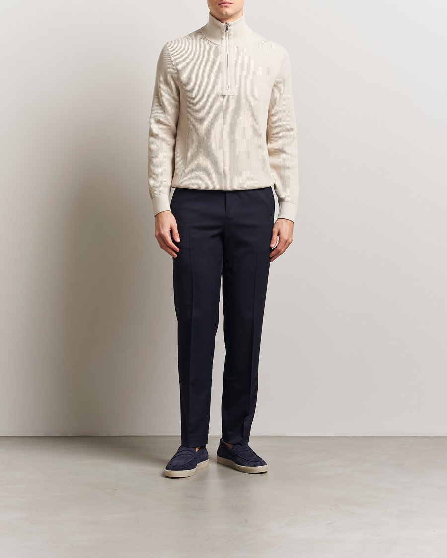 J.Lindeberg Alex Knitted Half-Zip Moonbeam