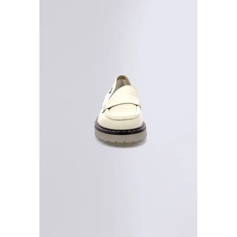 DECK LOAFER BLANC CASSE LOAFER Cuir Femme