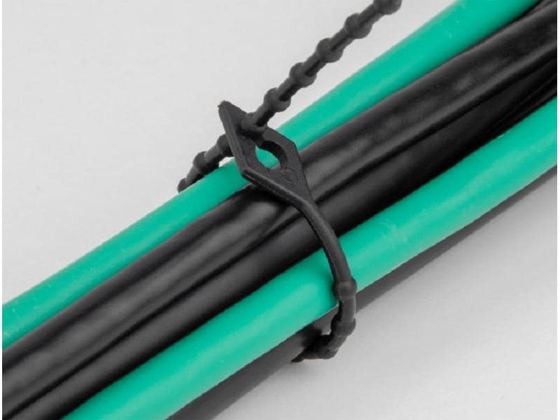 Delock Kabelbinder Schwarz 150 mm x 2.4 mm, 100 Stück Blitzbinder