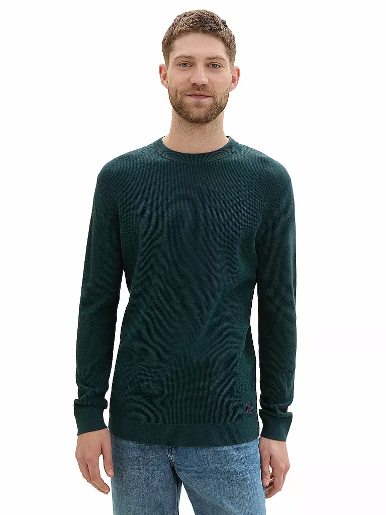 TOM TAILOR Pullover dunkelgrün