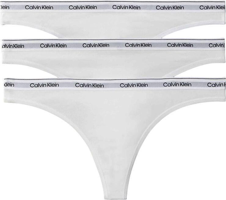 Calvin Klein THONG 3PK White/white/white