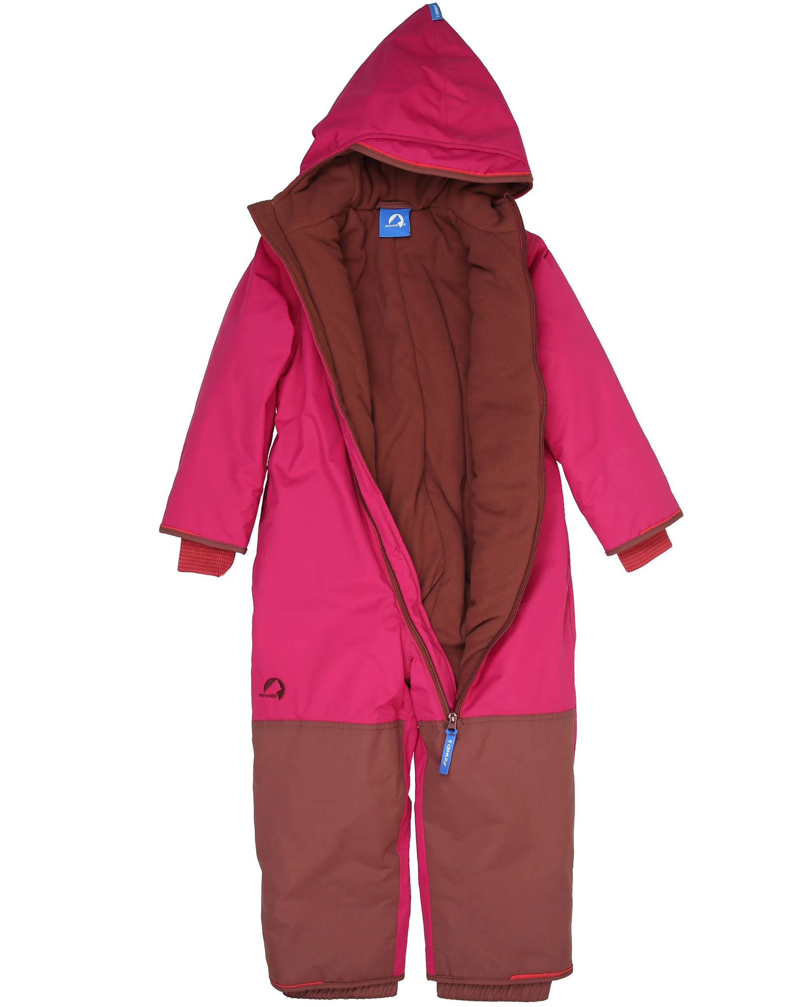 Winteroverall PIKKU WINTER SPORT mit Umschlagbündchen in raspberry/sable