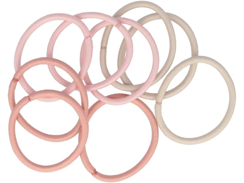 Parsa Beauty Haargummi Haargummi Rosa/Beige 9 Stück Sanfte, starke und vielseitige Haargummis