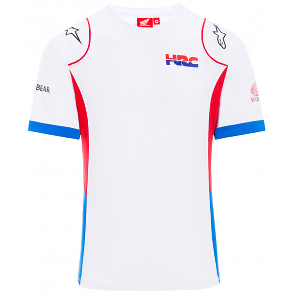 Honda HRC - T-shirt Team Replica Blanc / Bleu / Rouge