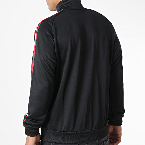 Veste Zippée A Bandes Manchester United FC DNA HE6671 Noir