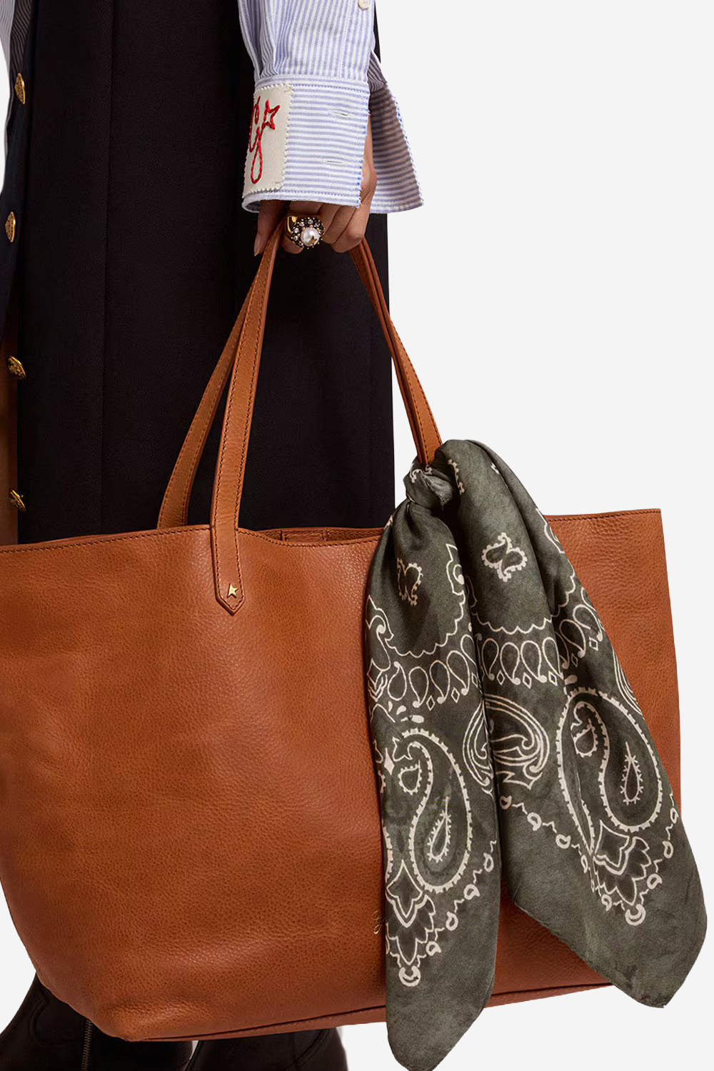 Paisley printed silk foulard