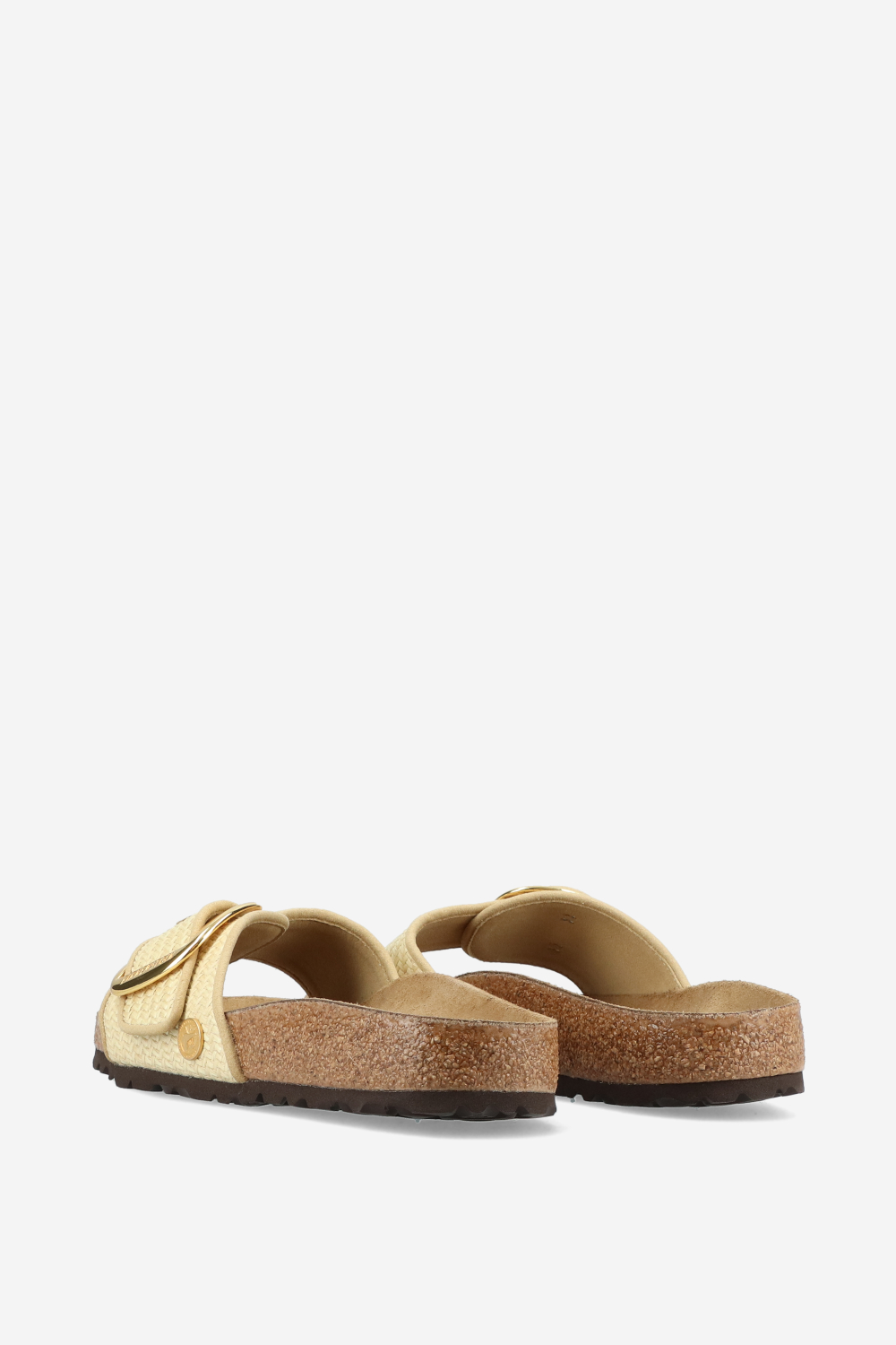 Madrid big buckle raffia sandals