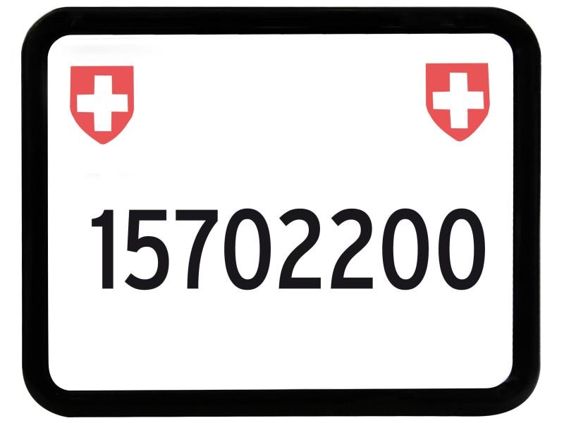 EASYKLICK Kennzeichenhalter Moto Schwarz Für Nummernschild