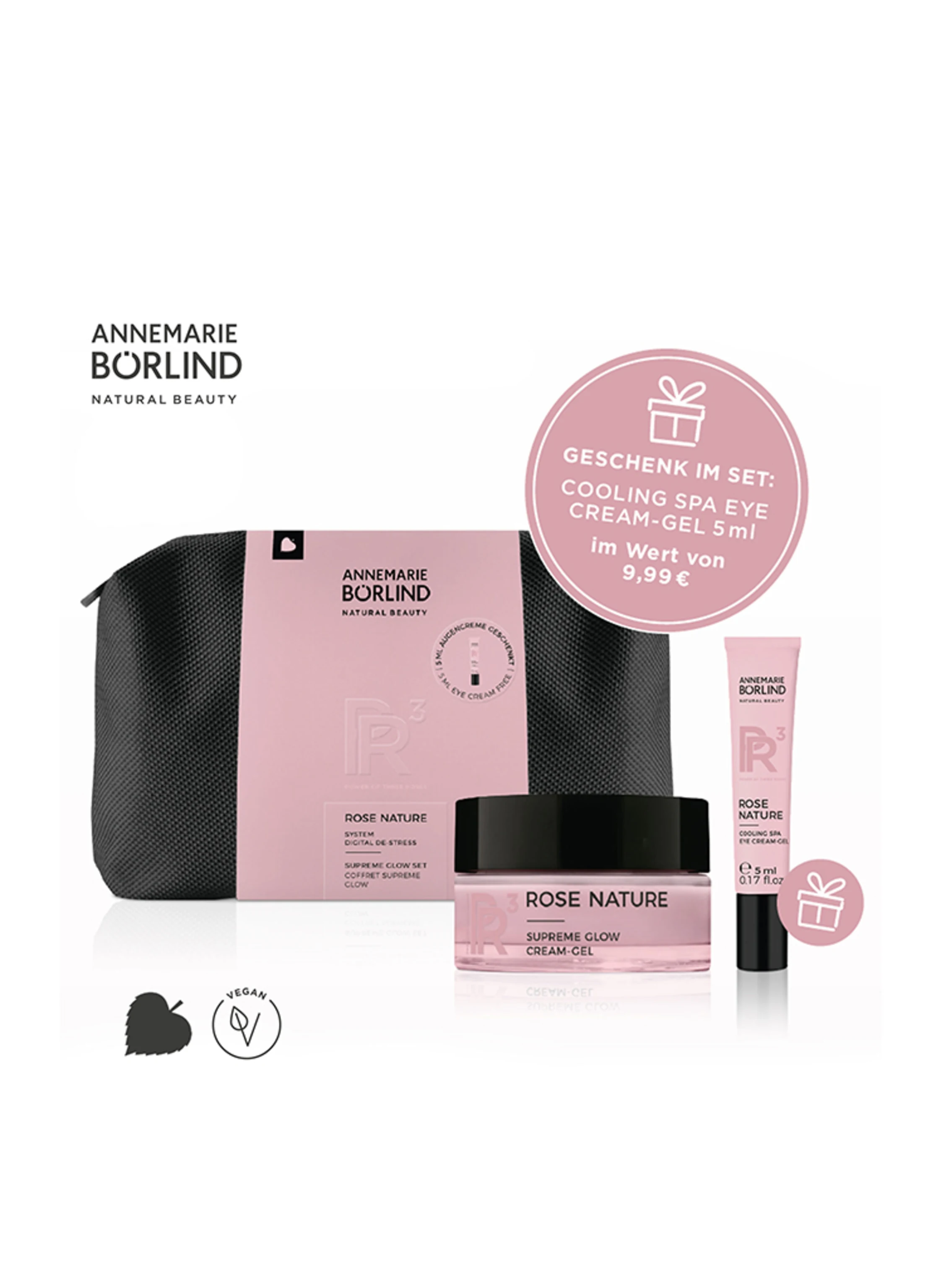 ANNEMARIE BÖRLIND ROSE NATURE SUPREME GLOW SET