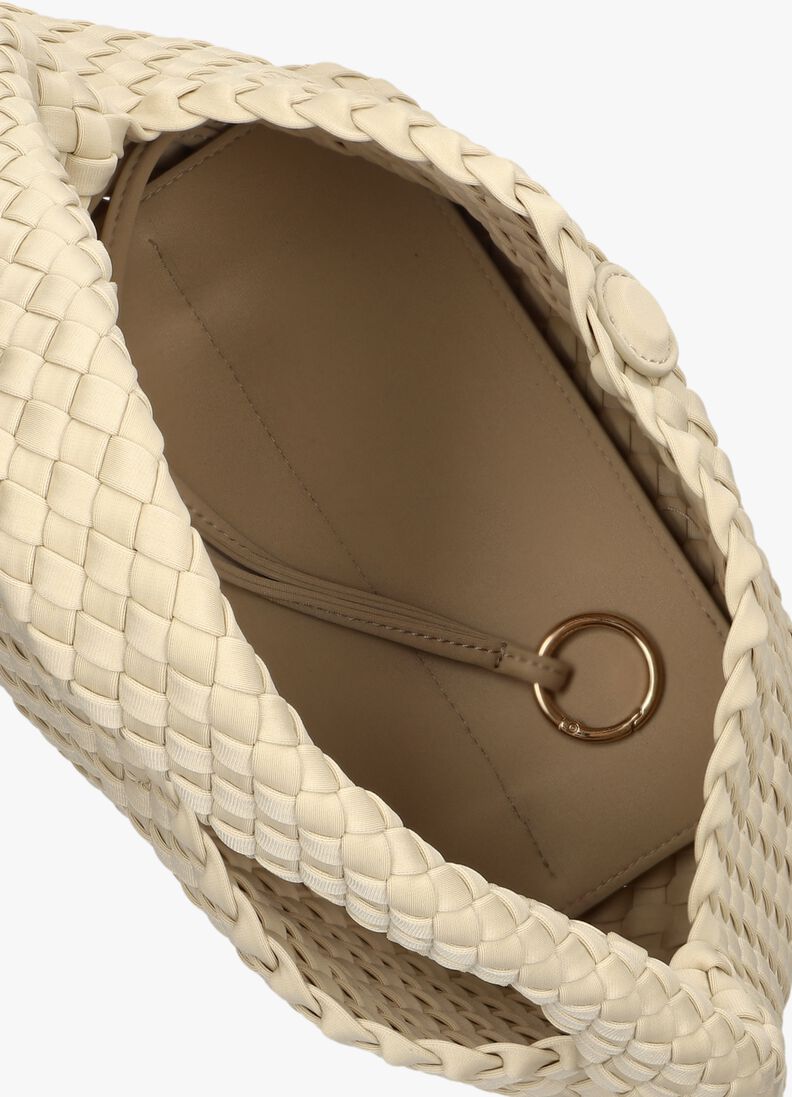 beige marrea schoudertas bucket
