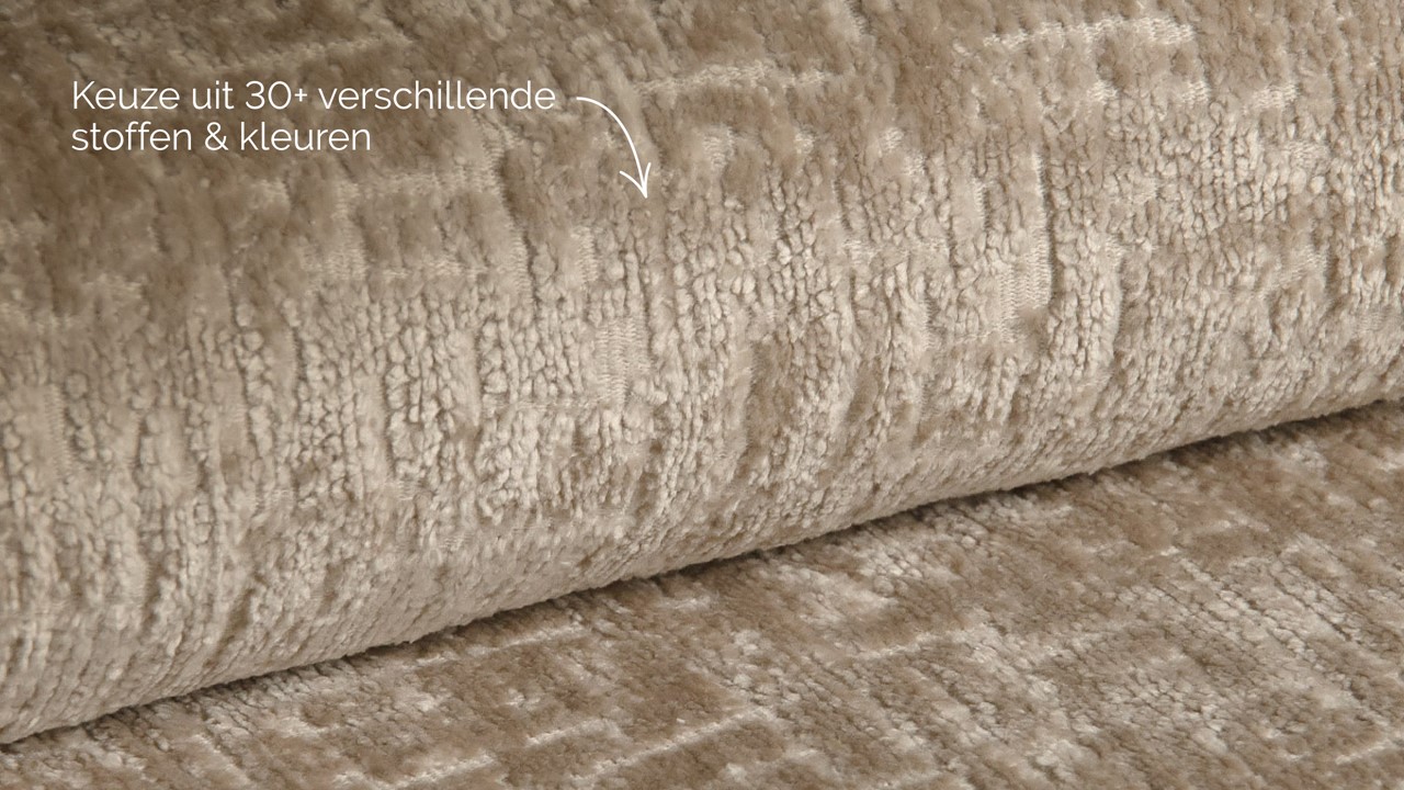 Boxspring Quartz - Velvet motif beige