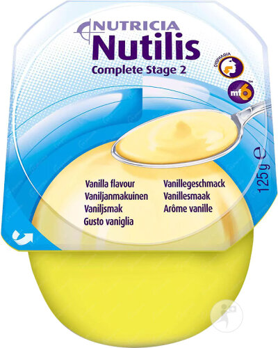 Nutilis Complete Stage 2 Arôme Vanille Pots 4x125g