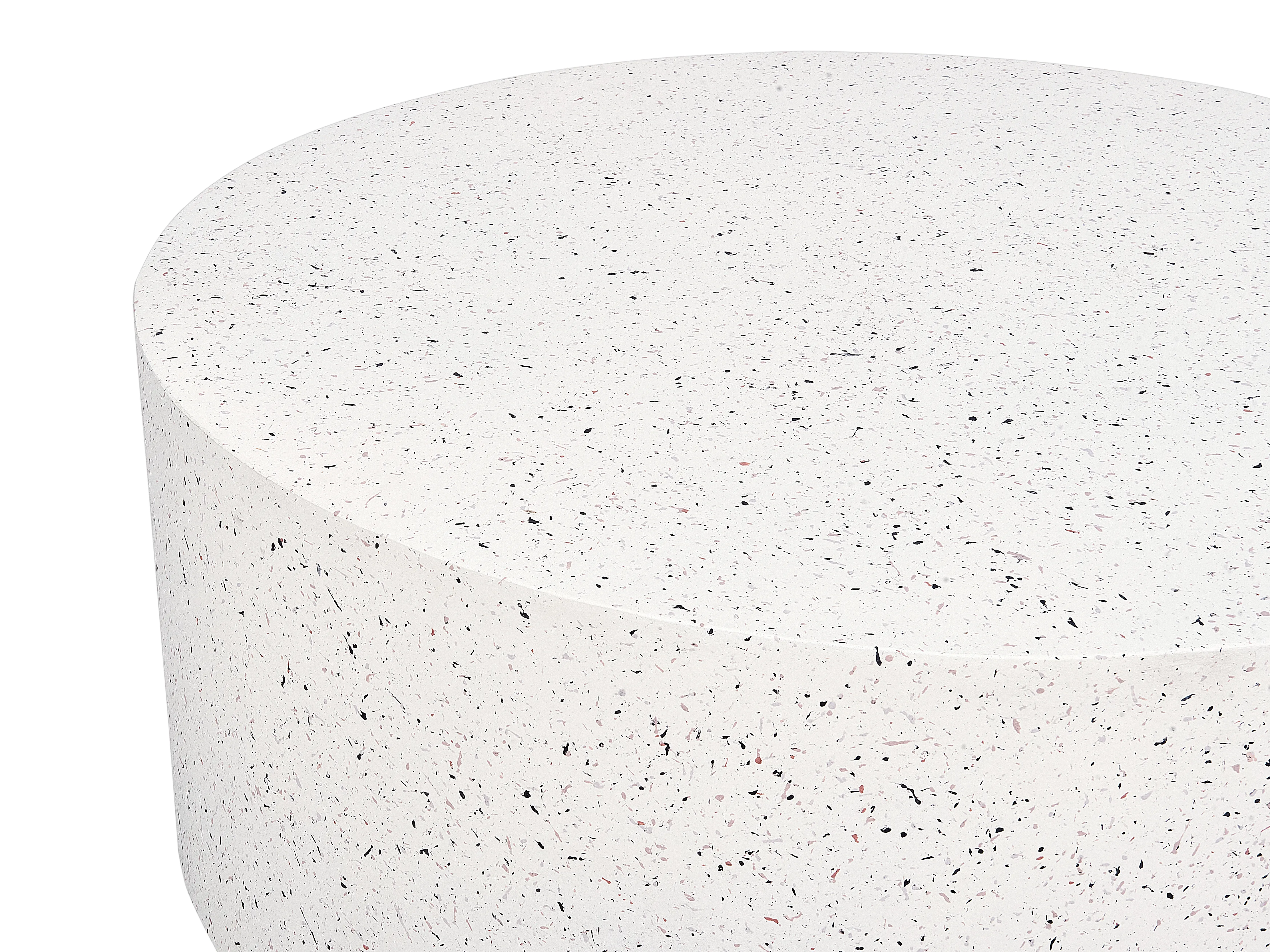 Salontafel TREZZO 90 cm 90 cm Terrazzo-effect Wit terrazzo