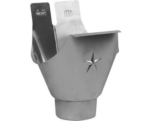 Marley ronde aluminium gootuitlaat NW 100, 80 mm uitloop