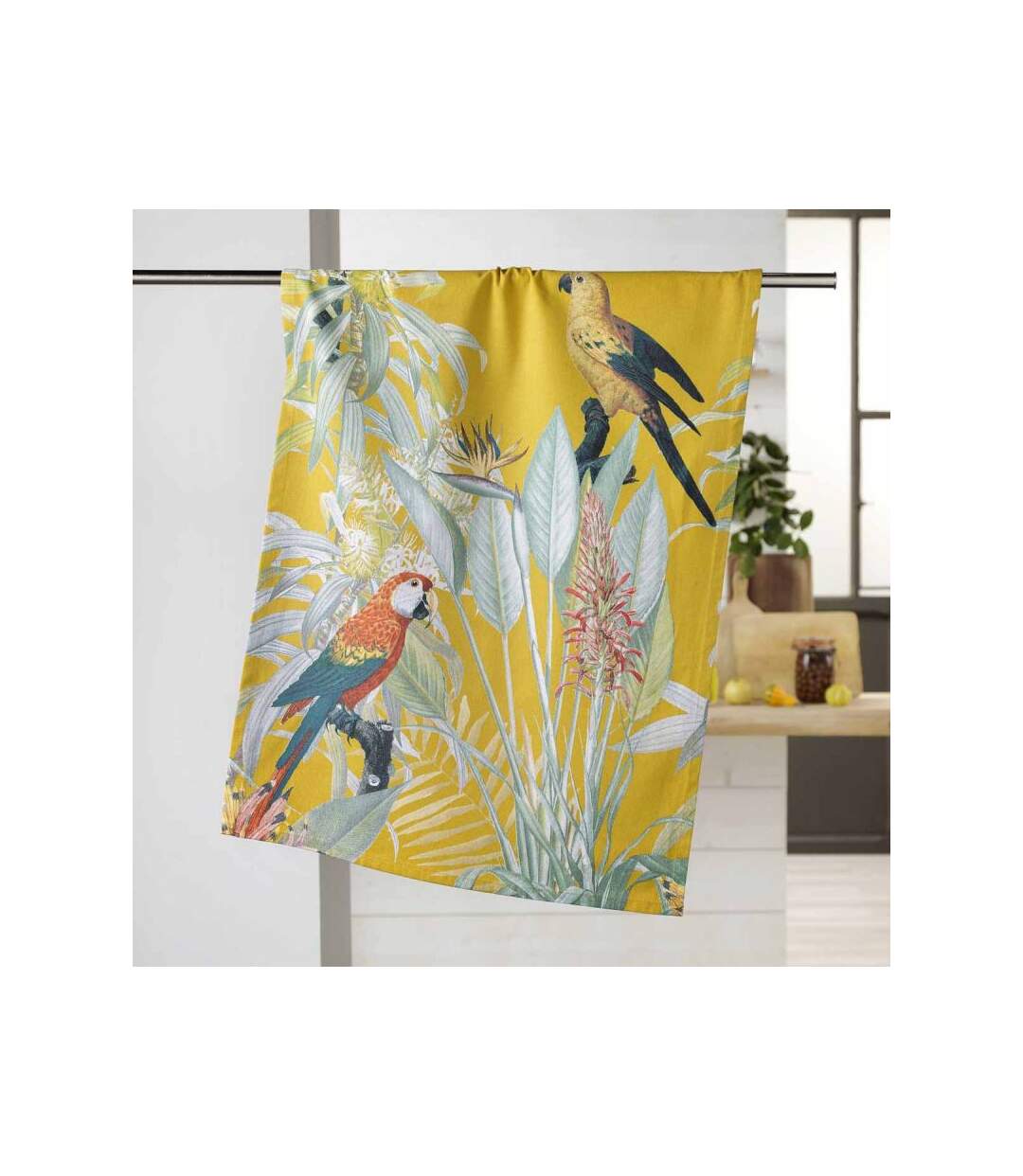Torchon de Cuisine Imprimé Safia 50x70cm Jaune