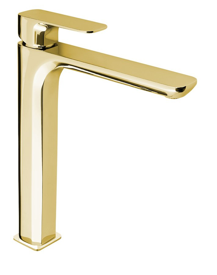 Sapho Spy hoge wastafelkraan goud