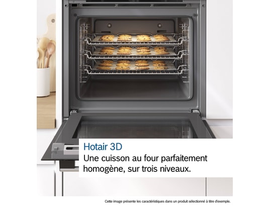 BOSCH - Four encastrable EcoClean HBF134EB2, Série 2, 66 litres, 7 modes de cuisson