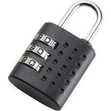 Cadenas à combinaison, combinaison à 3 chiffres, noir