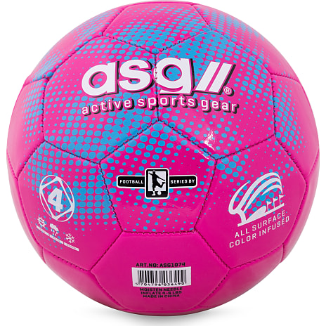 ASG fodbold str. 4 - pink/blå