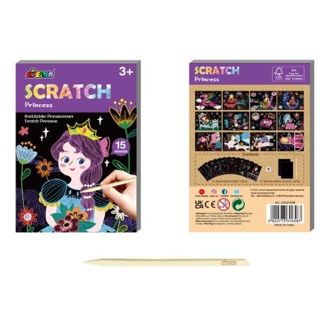 Avenir - Mini scratch bog - Prinsesse (58CH221658)