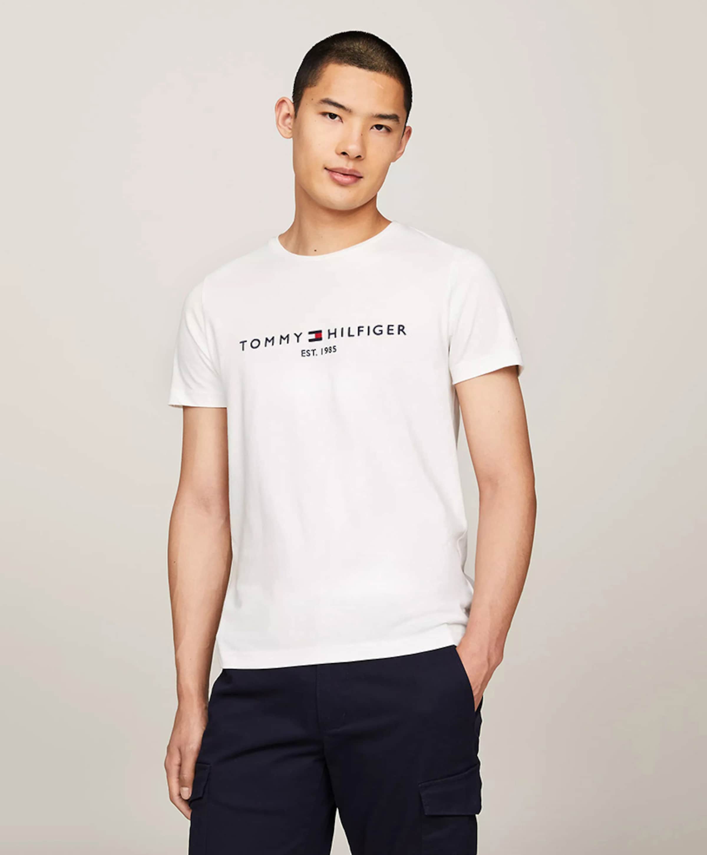 Tommy Hilfiger Heren T-shirt ecru