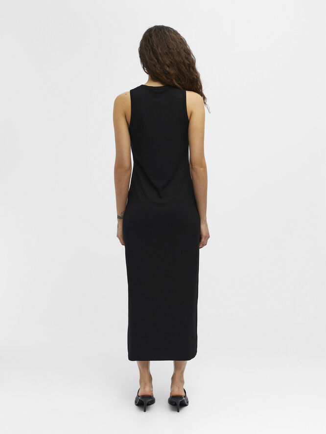 Object OBJJAMIE S/L LONG DRESS NOOS Black