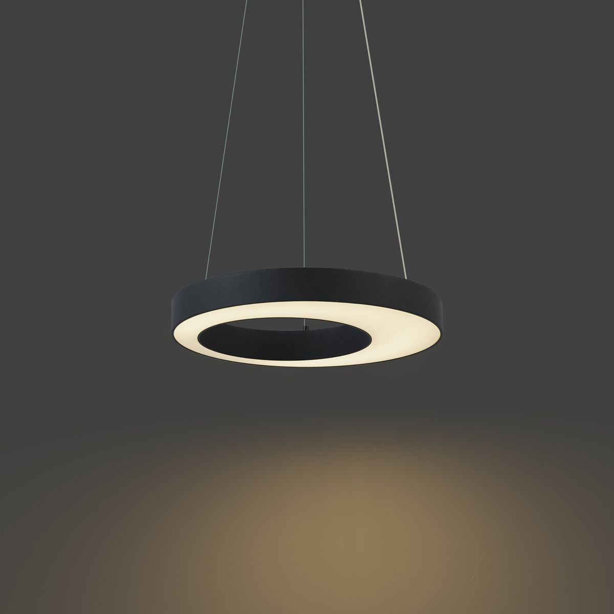 Moderne hanglamp zwart 50cm incl. LED 3-staps dimbaar - Organici