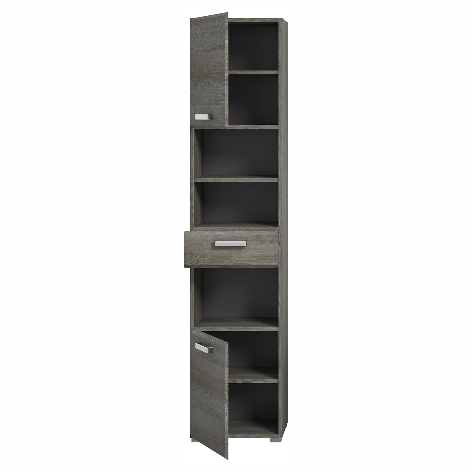 Hochschrank SILVER - Rauchsilber - 185 cm