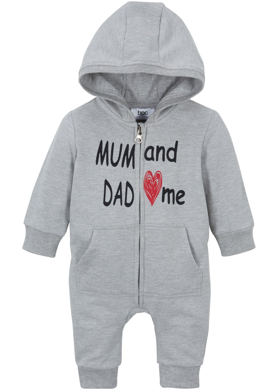 Combinaison sweat bébé à capuche coton