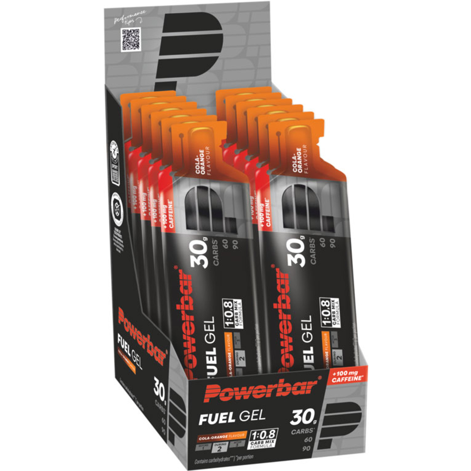 Powerbar Fuel Gel 30 Cola Orange Cafeïne(12x50ml)