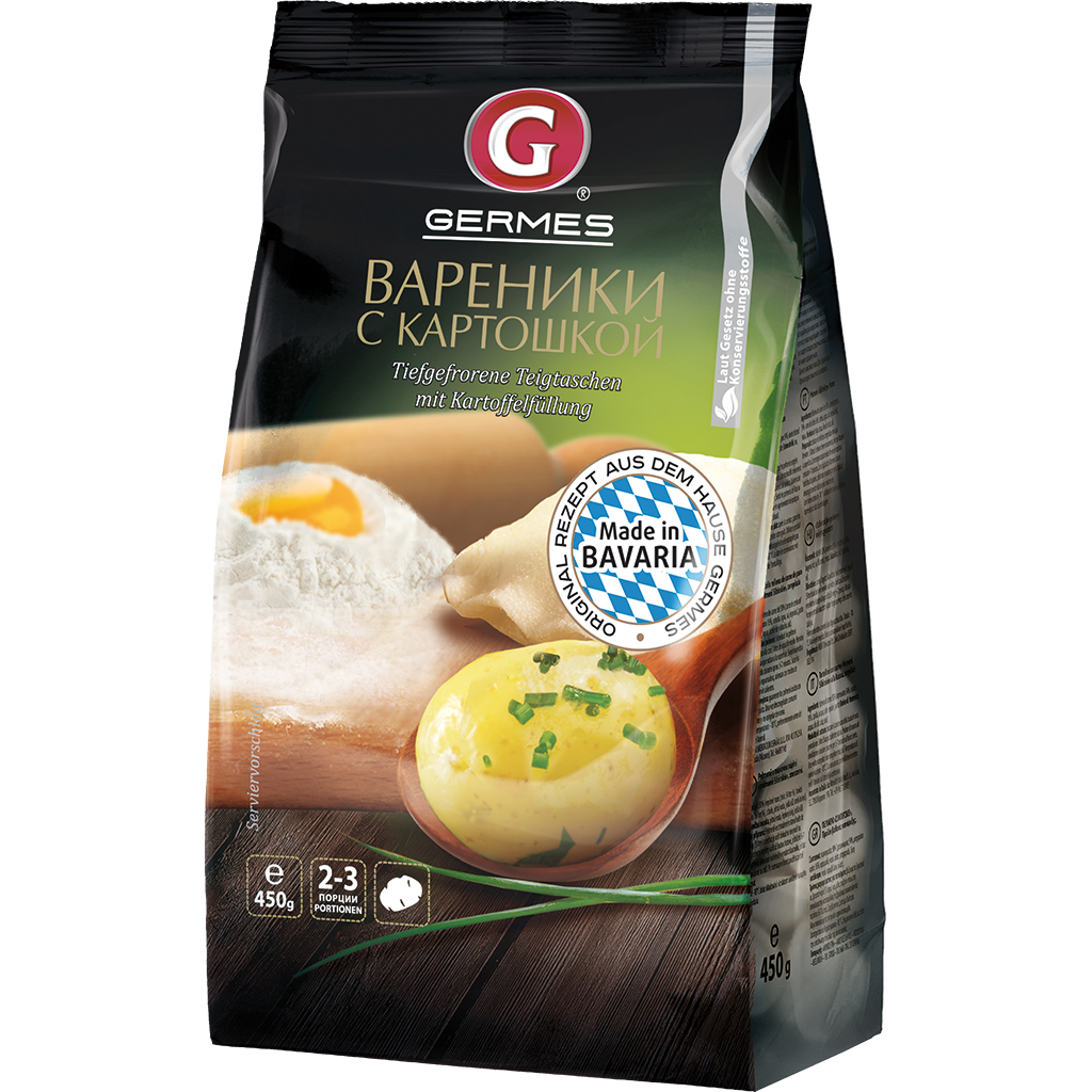 VARENIKI GERMES C/RECHEIO DE BATATA 450G