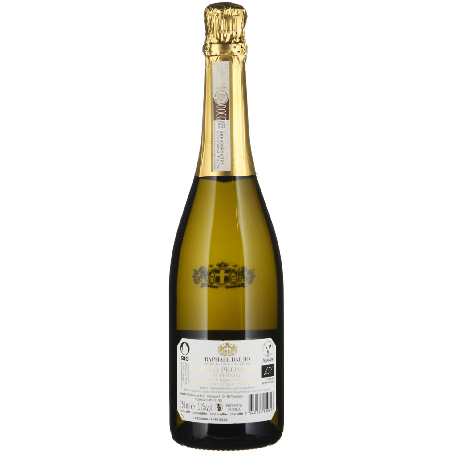 Naturaplan Bio-Asolo Prosecco DOCG Extra Dry Millesimato Raphael Dal Bo -75cl