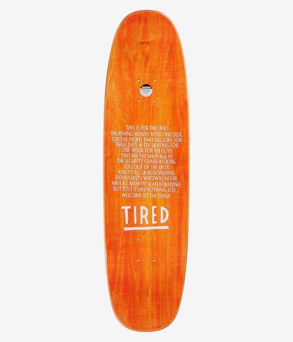 Tired Skateboards Double Vision Shaped 8.75
