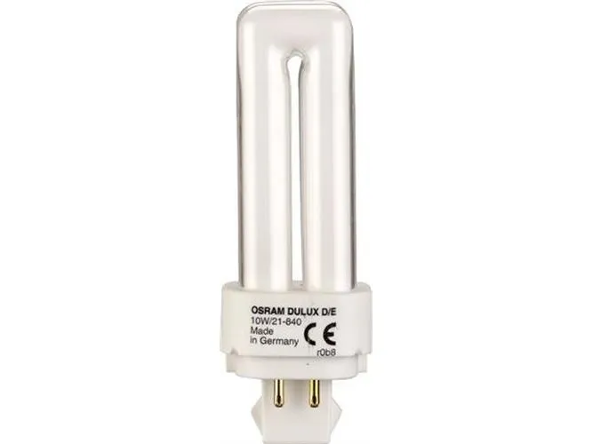 OSRAM DULUX D/E - Ikke-integreret kompakt fluorescerende lyspære - form: T12X2 - G24q-1 - 13.7 W - klasse G - varmt hvidt lys - 3000 K