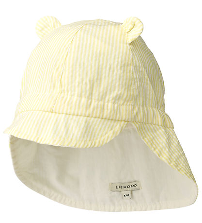 Liewood Sonnenhut - Gorm - Umkehrbar - Stripe Limonade/Creme De