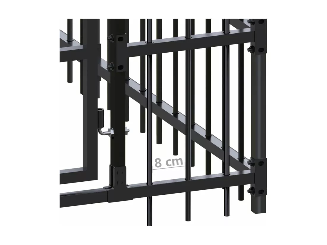 Chenil cage enclos pac noire 480 x 192 x 200 cm 02_0041771