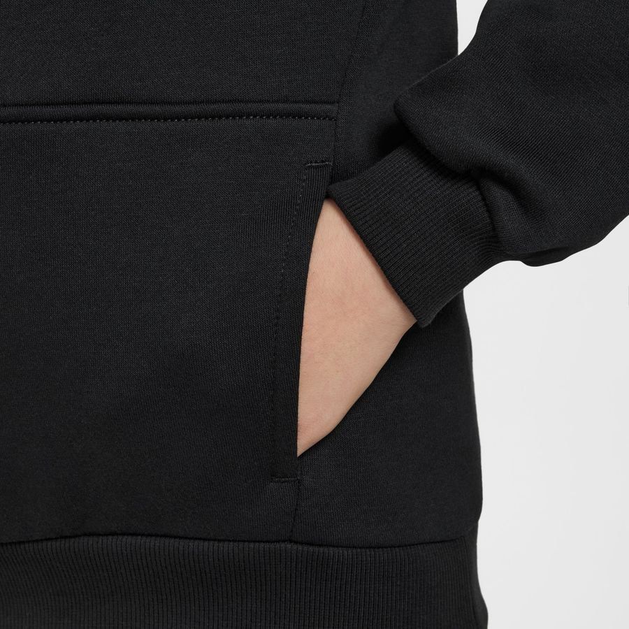 Nike Sweat à Capuche Club Fleece Mbappé Personal Edition - Noir/Rose/Doré Enfant