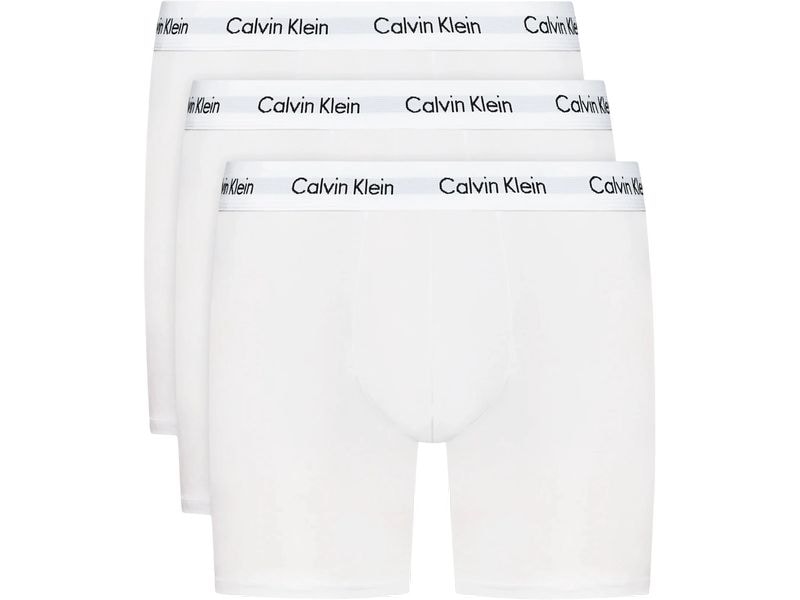 Calvin Klein Wäsche Unterhosen Boxer Brief 3Pk Weiss, S Herren-Unterwäsche