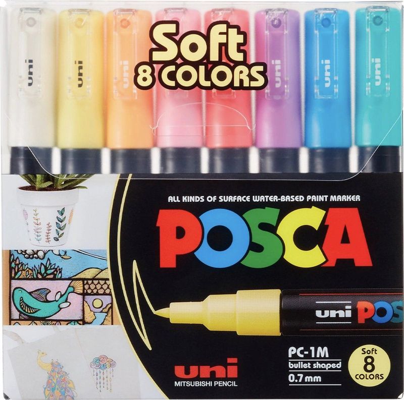 POSCA - PC-1MC - Viltstift - Extrafijne Punt - Zwart - 1 Stuk